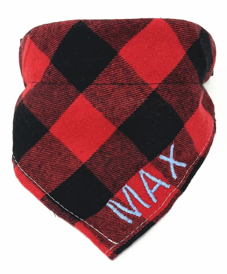 Mascota Perro Gato Collar con Bandana Bufanda Pañuelo Corbata en Ajuste Bordado Foto 2 de 4