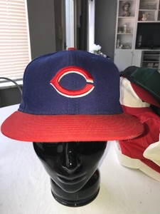 New New Era 5950 Cincinnati Reds Blue Red 1953 Season Fitted Hat Size 7 1 4 Ebay