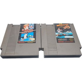 Original Nintendo NES Games Lot Of 4 Duck Hunt Super Mario WorldRunner Golf