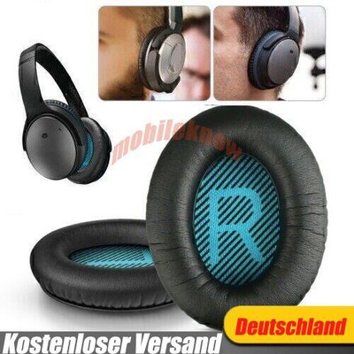 2Stk. Ohrpolster für Bose Soundlink Around-Ear Wireless II Kopfhörer Kunstleder