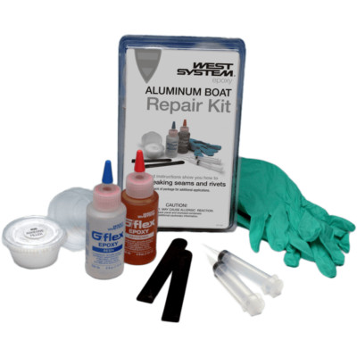 PONTOON BOAT REPAIR KIT 650-K ALUMINUM BOAT WEST SYSTEM