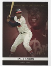 Hank Aaron 2020 Topps Transcendent Party On Demand Hall of Fame Card HF5 /50