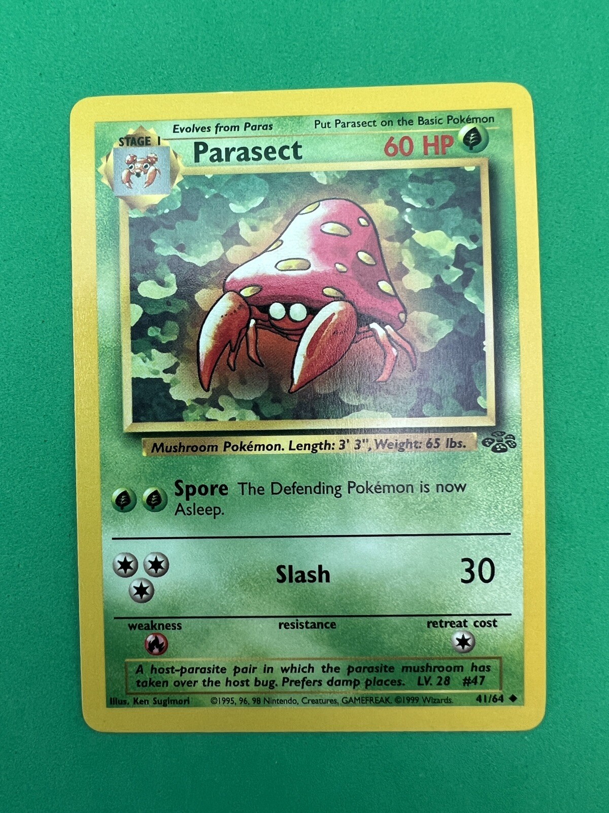 Parasect - 41/64- Jungle - 1999 - Pokemon - Near Mint