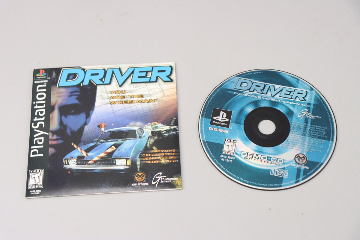 Driver Demo CD Sony PlayStation 1 PS1 PSX GT Interactive Promo