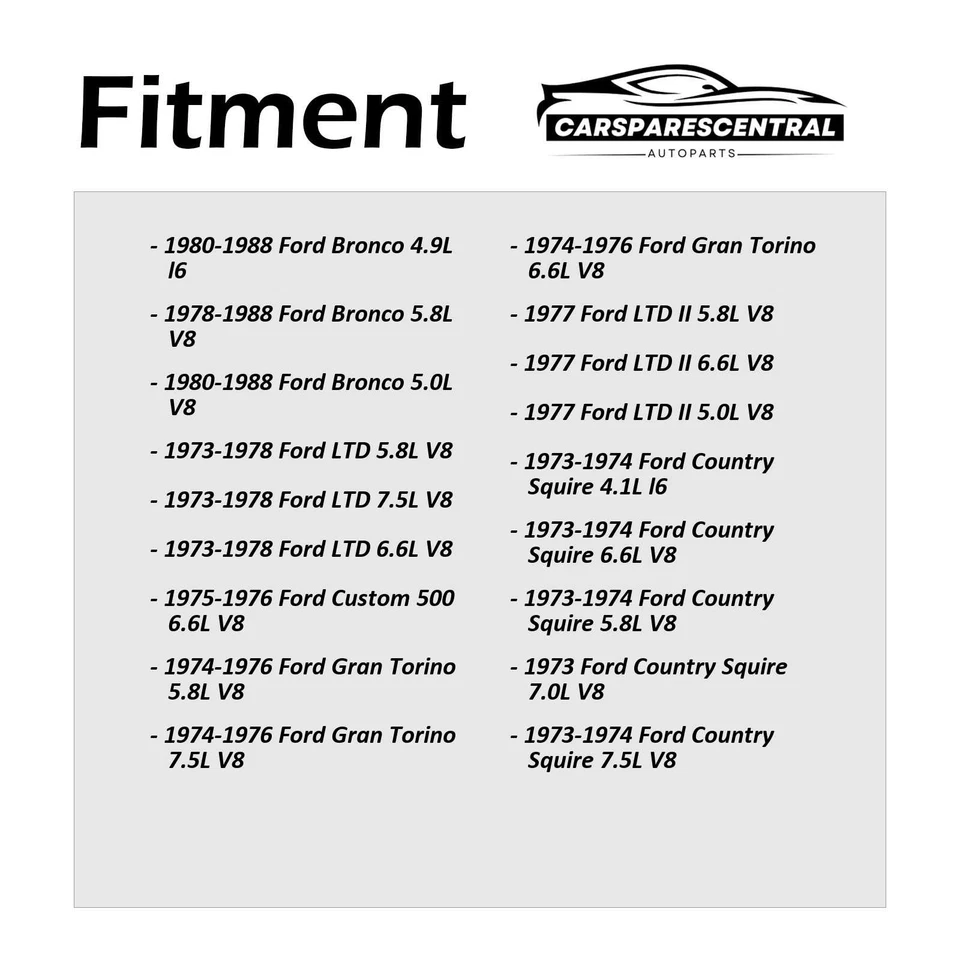 Motor de ventana de puerta trasera para Mercury Colony Park 1973-1974 5,8 L Foto 2 de 4
