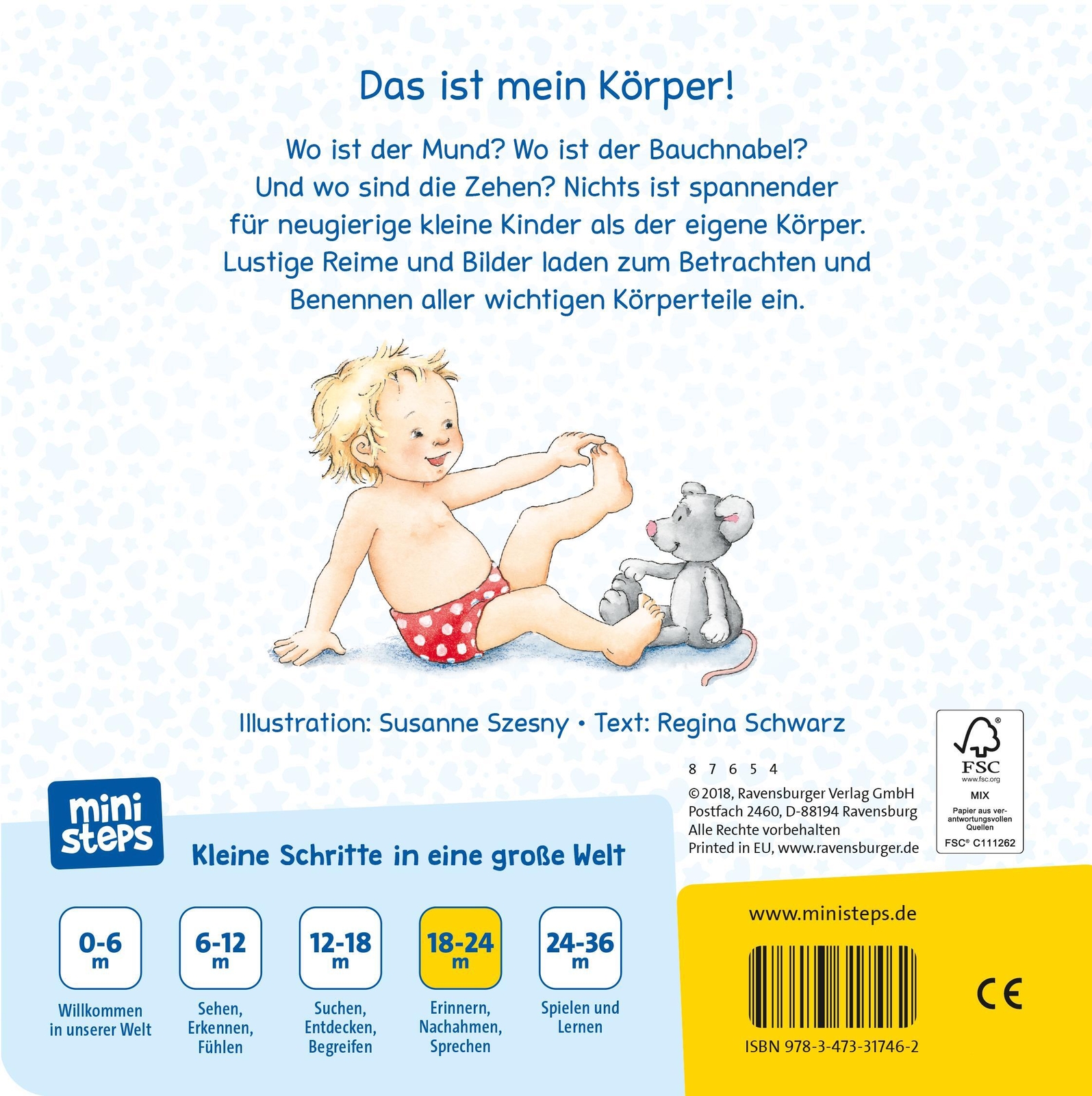 Thumbnail - Ministeps: Augen, Bauch Und Hände | Mein Erstes Körperbuch. Ab 18