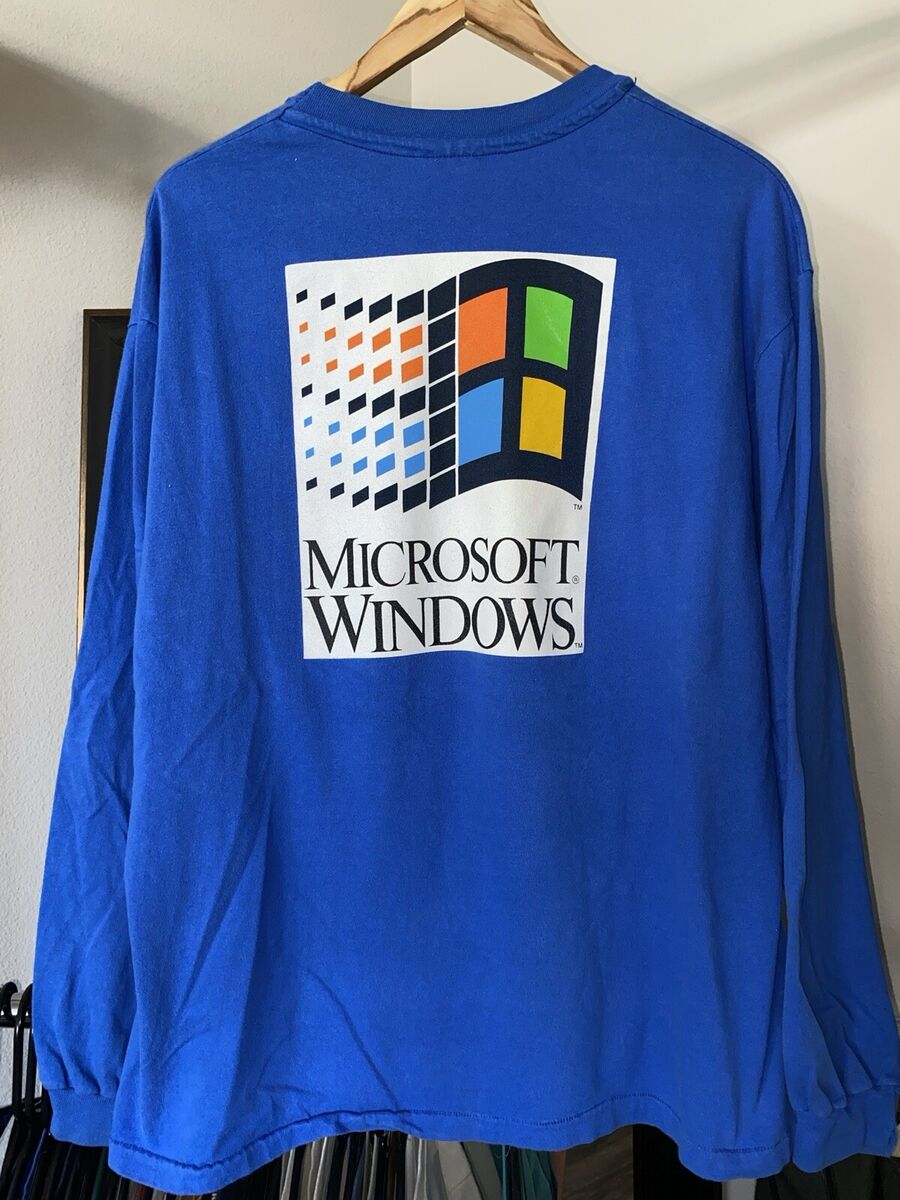 Vintage 90s Microsoft Windows Swat Team Shirt Sz XL Single Vintage 90s Microsoft Windows Swat Team Shirt Sz XL Single