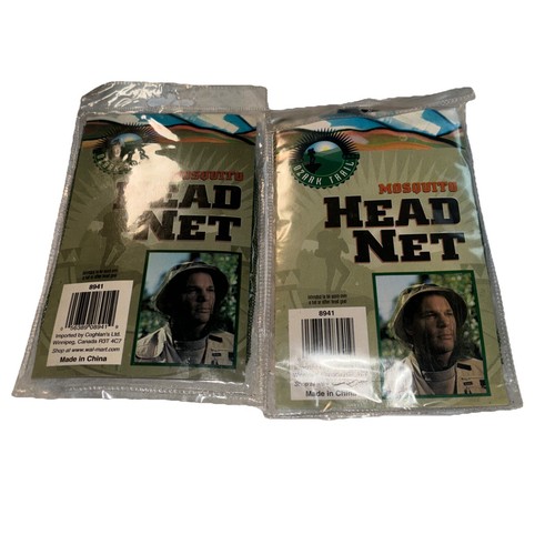 Lot Of 2 Ozark Trail Mosquito Nets Coghlan’s Ltd Worn Over Hat Green Unopened