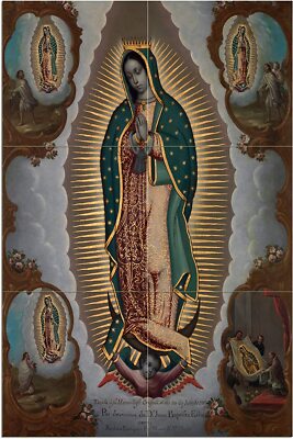 Virgin Guadalupe Pattern 1773 Tile Mural Kitchen Wall Backsplash Marble Ceramic