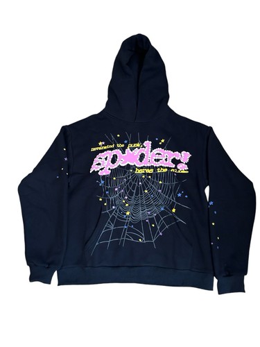 Sp5der Hoodie Black - Gem Sp5der Hoodie Black - Gem