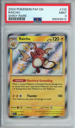 Raichu graded PSA 9 for sale on eBay