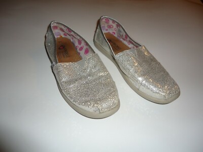 bobs shoes silver sparkle