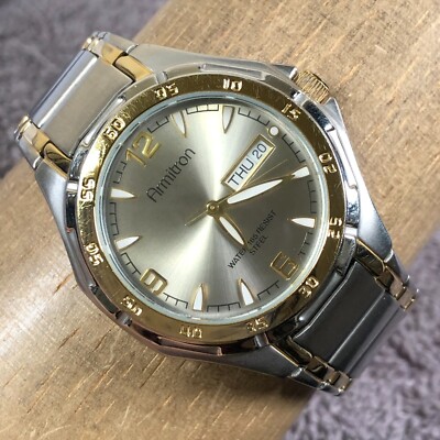 Armitron Men 20/4309TT Two Tone Round 37mm Quartz Analog