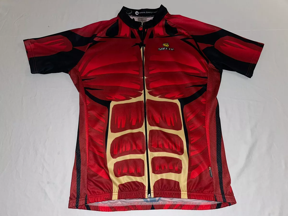 Red and best sale black cycling jersey