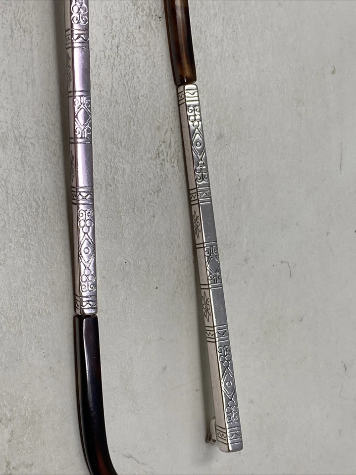 RECTOR LUNA AZUL BRILLANTE ROSA/PLATEADO TORTUGA TEMPLO BRAZO REPUESTOS -P97 Foto 3 de 4