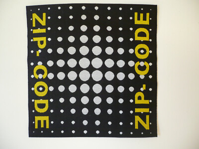ZIP-Code Gamer Applikation Flicken Aufnäher ca. 9 x 9 cm Stoff Schwarz/Grau/Gelb