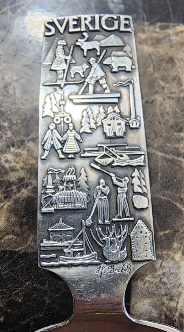 HALLBERG SVERIGE SWEDEN 🇸🇪 EXTRA N.S ALP SIGNED SILVERPLATED TEA