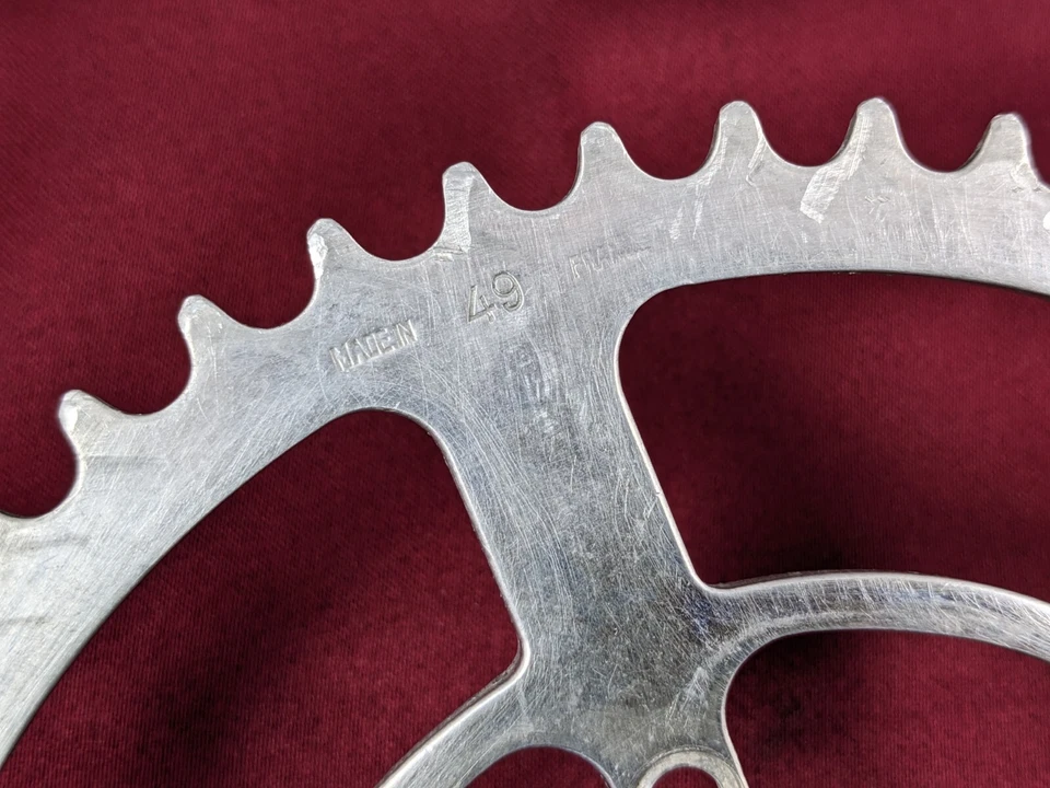 Plato premium vintage TA Specialites 49t 6 pernos 80 BCD C9 Foto 3 de 4