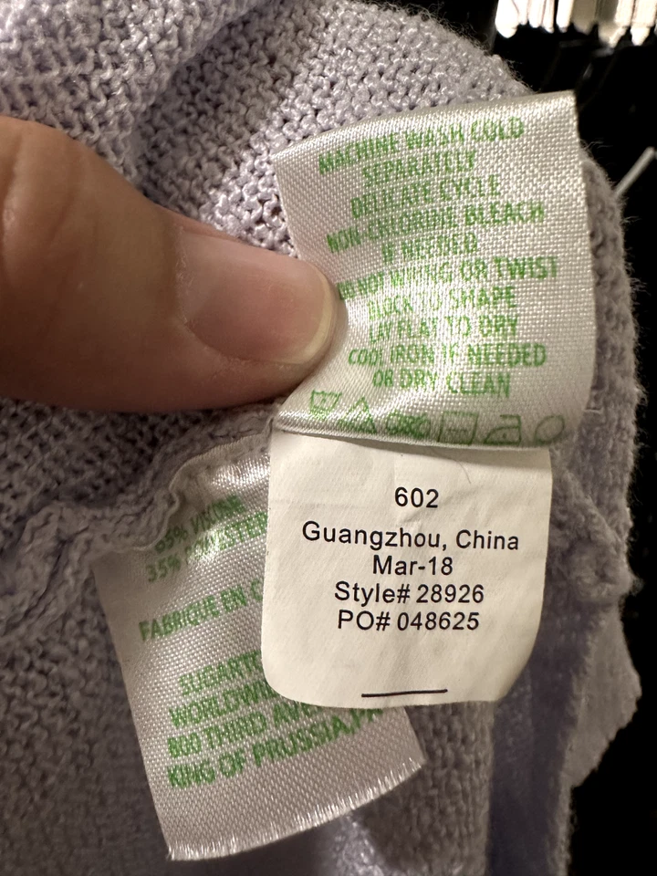 Cárdigan Lily Pulitzer Mujer Frente Abierto Púrpura Talla L Playa Primavera Boho Hippie Foto 4 de 4