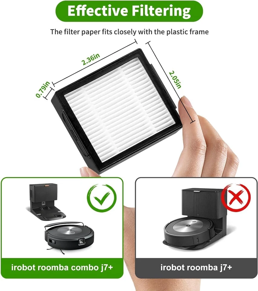 Aceesories Replacement Parts Compatible with Fit iRobot Roomba Combo j7+ j9+ Rob - Image 2 of 4