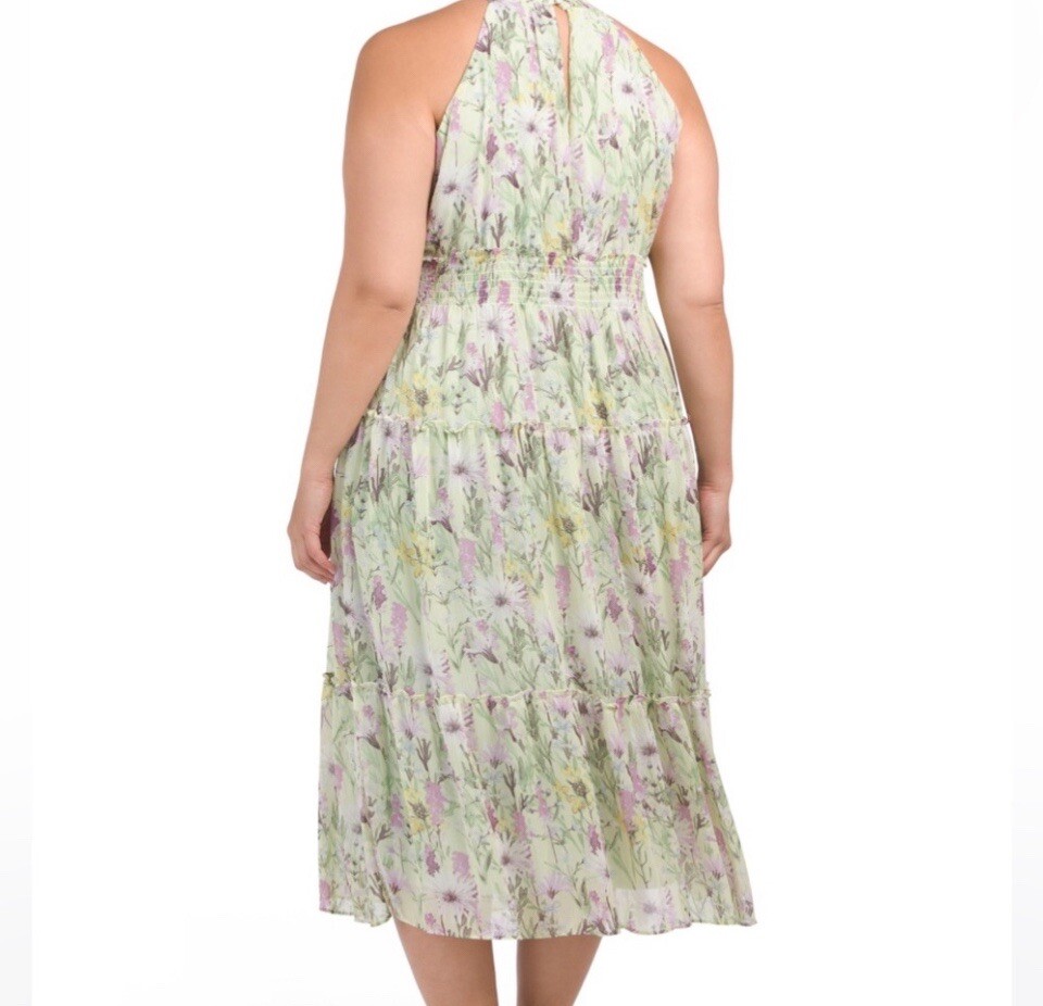 Women's NewTaylor Swift Halter top smocked waist dress Size 16 | eBay