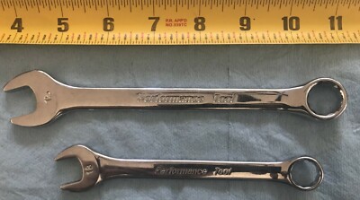 Performance Tool Combination Wrench 2 Pcs. Metric 13 and 16 mm