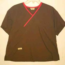 Urbane Scrubs Top Brown Sz L