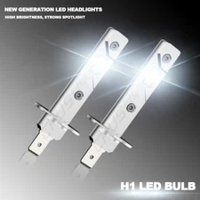 H1 LED Headlight Kit Bulbs High Low Beam 10000K Super White 20000LM Combo 2