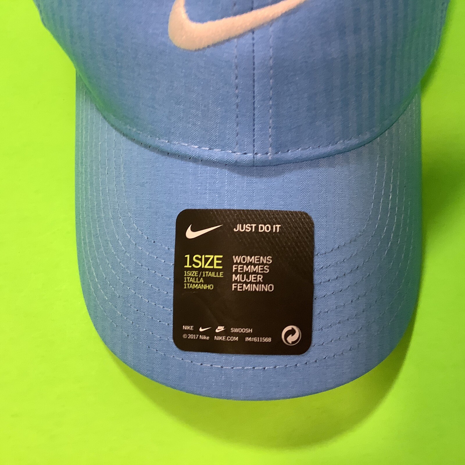 NIKE MISC Adult Unisex Golf Snapback Hat Lightweight ONE SIZE Light Blue NEW thumbnail 11