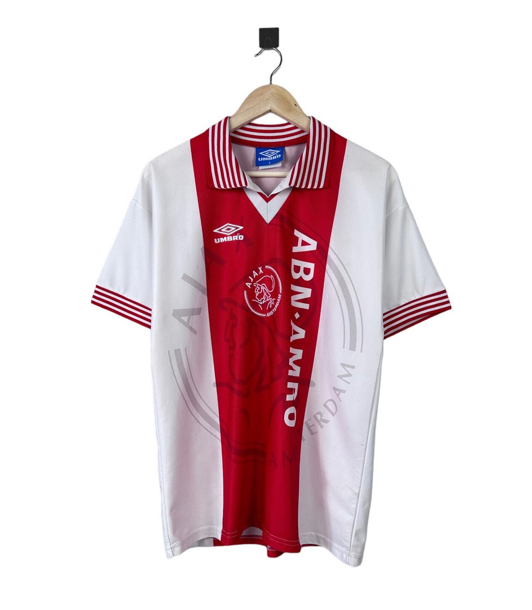 アヤックス　ユニフォーム　1996-1997シーズン　 Mサイズ　UMBRO VINTAGE 1996-1997 AJAX SOCCER JERSEY FOOBALL 10# BERGKAMP