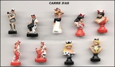 SERIE COMPLETE DE  FEVES  CARRE D'AS -FILET OR 