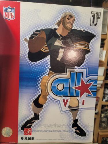 Set 4 pezzi figure in vinile Pittsburgh Steelers Ben Roethlisberger All Star nuove con scatola nere - Foto 2 di 14