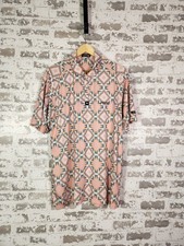 Bad Birdie Polo Shirt Size XL Multicolor Aztec Southwest Geo Golf Stretch