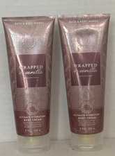 Bath Body Works Wrapped in Vanilla Body Cream Lot 2 Tubes 8 oz.