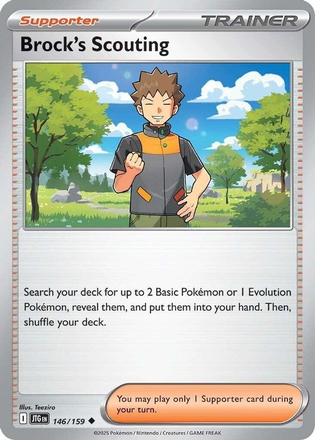 Pokemon Brock's Scouting (146/382) Journey Together NM
