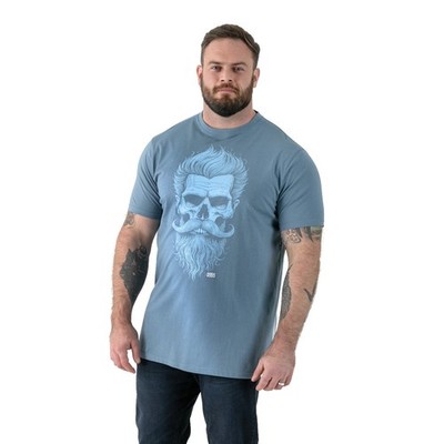 D555 Herren T-Shirt Miller Big & Tall Skull Print Kurzarm
