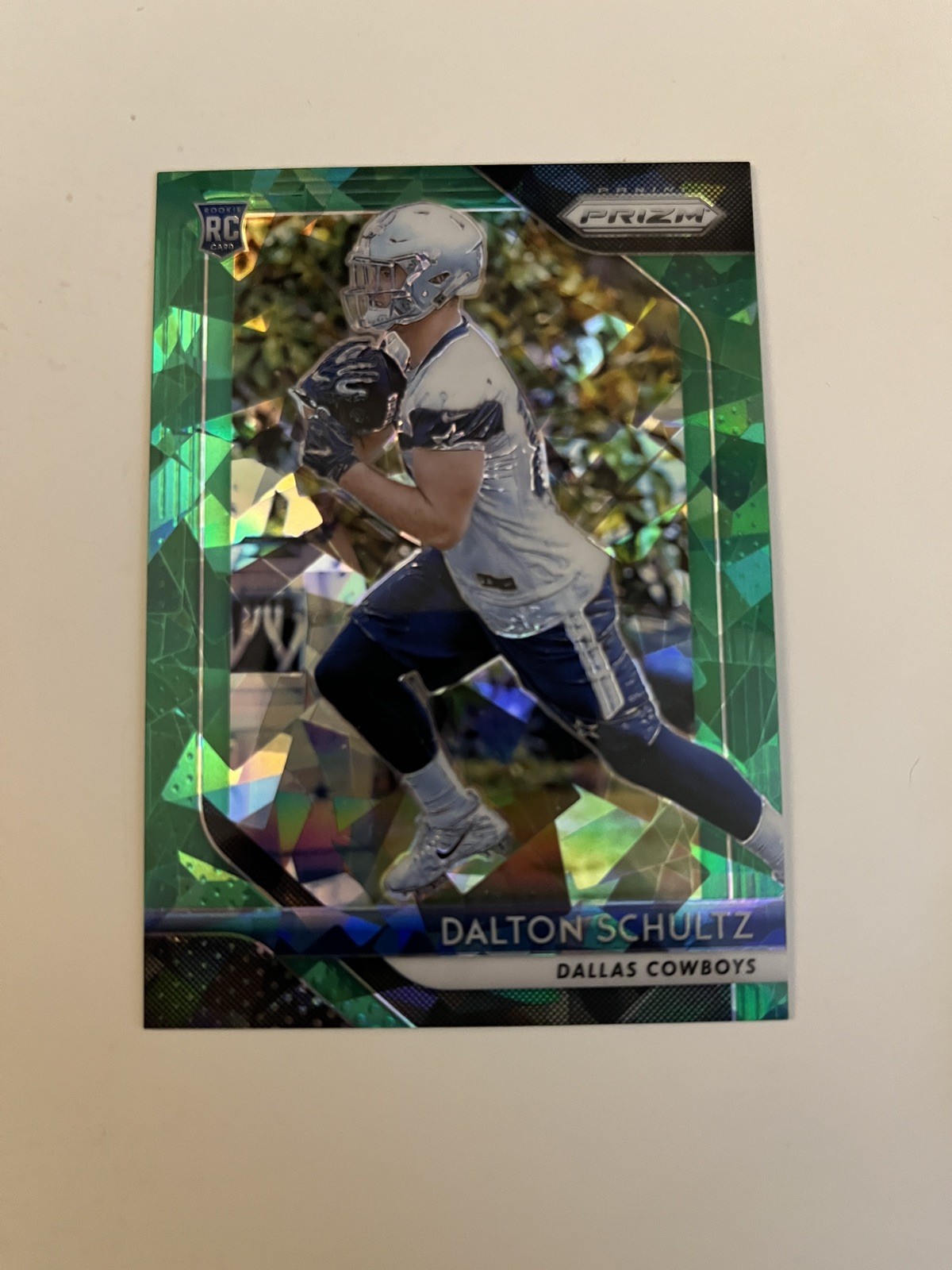 2018 Panini Prizm Green Crystals #/75 Dalton Schultz #277 Rookie RC