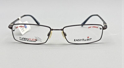 Easy twist M ET 902 Blue Turboflex 360 Hinges Eyeglass Frames 52 16 135