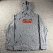 Majestic NFL Cleveland Browns Hoodie Football Gray Mens Size XL