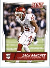 2016 Score #424 Zack Sanchez RC - FB