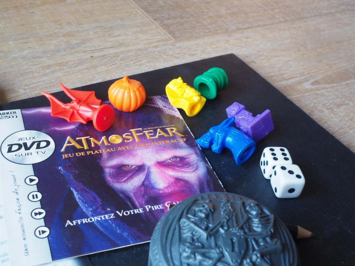 Atmosfear - Le Seigneur Des Clés - Jeu De Société Complet - Vintage 1992 - VHS Incluse