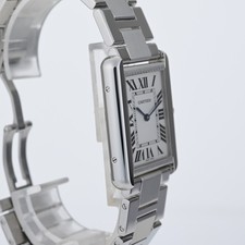Cartier Tank Solo Large 3169 White Roman Dial 27mm Steel Quartz Watch + Box 4