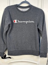 Champion Sweater Boys Size Large Gray Pullover Sweatshirt Kids/Youth