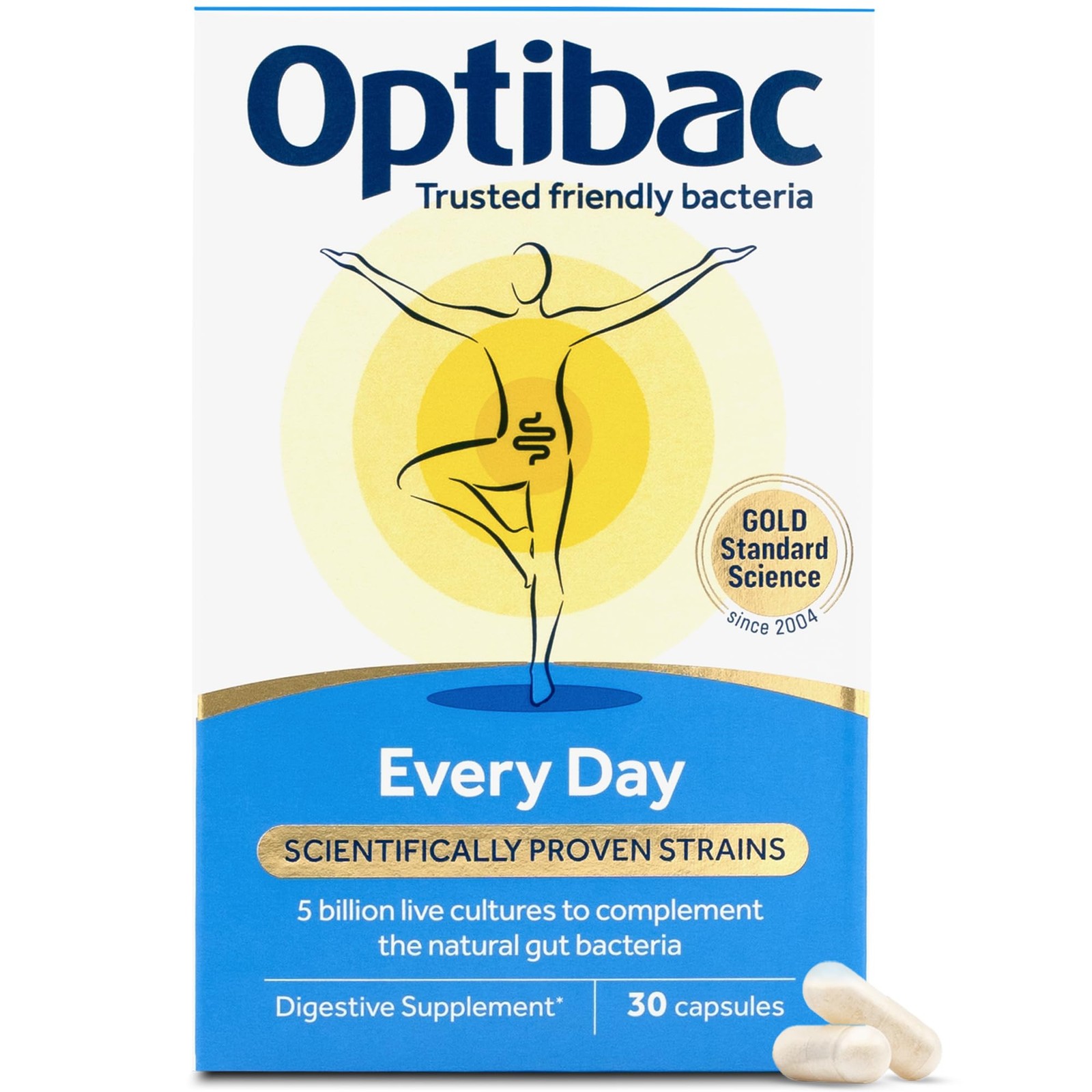 Optibac Probiotics Every Day - Vegan Digestive Probiotic Supplement - Most