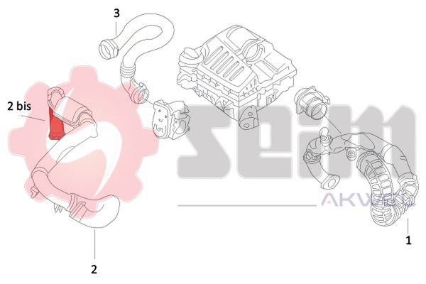 Ladeluftschlauch Seim 982028 FüR Opel Vivaro Bus X83 Cdti A07 Renault Trafic 2-image