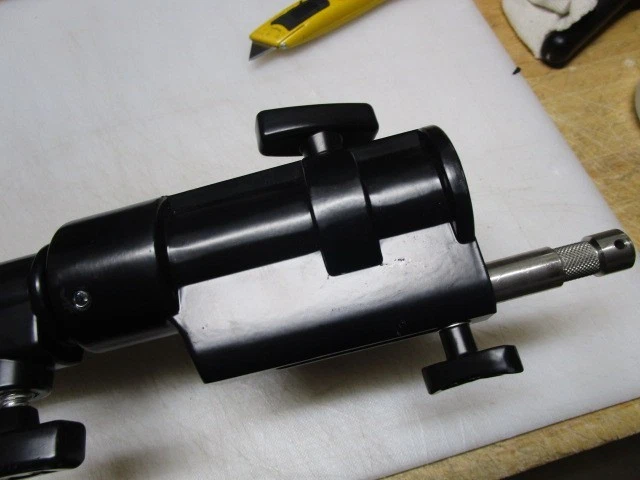 Combo elevador doble Matthews Studio Equipment negro cromado 6,4 pies Low Boy "LoBoy" Foto 2 de 4