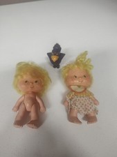 Vtg 1979 American Greetings Strawberry Shortcake 2 Dolls And Purple Berry Bird