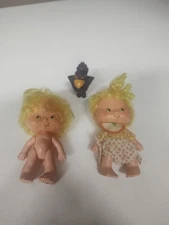 Vtg 1979 American Greetings Strawberry Shortcake 2 Dolls And Purple Berry Bird