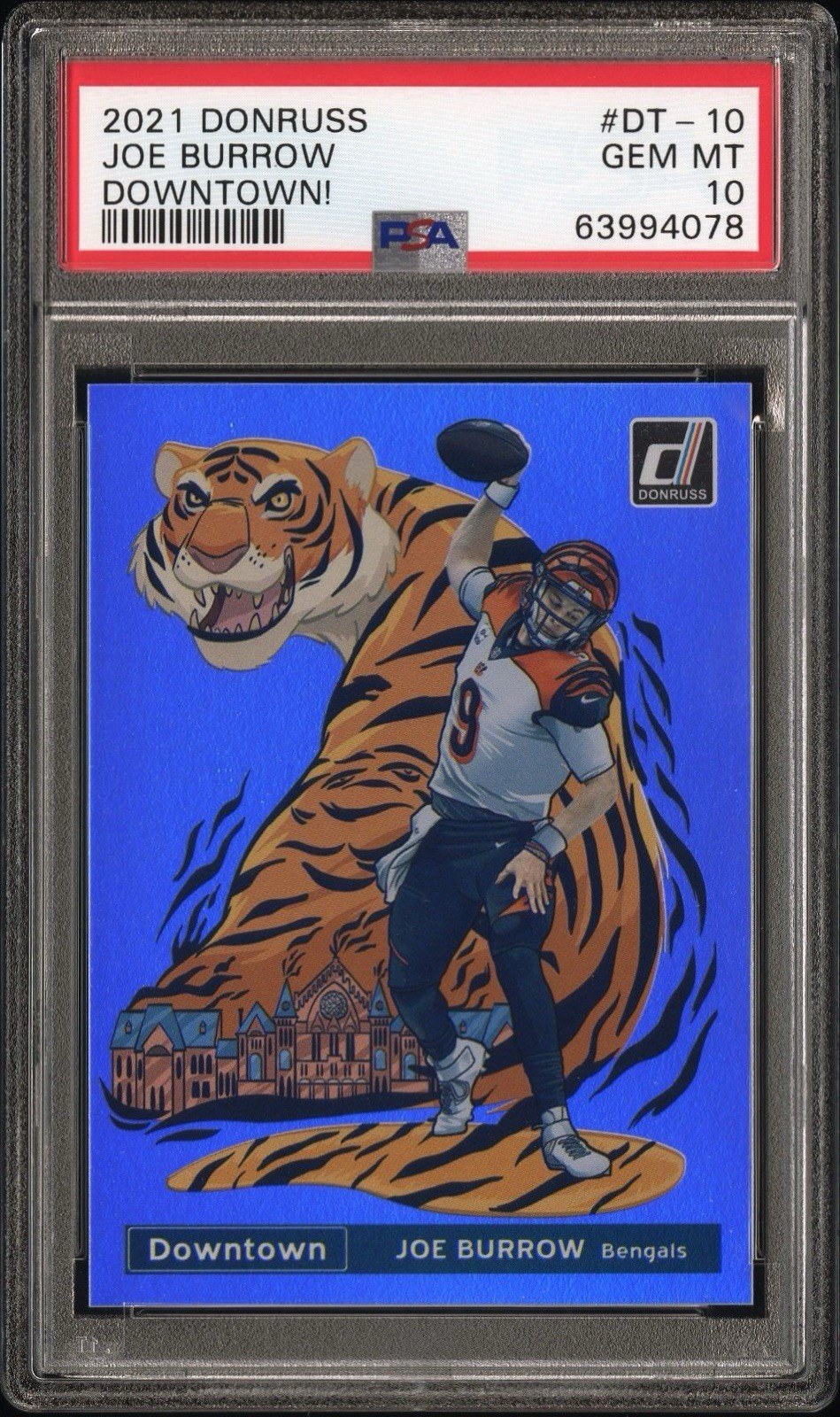 2021 Panini Donruss - Downtown! Joe Burrow #DT-10