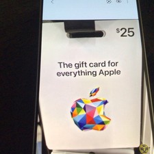 Apple 25 USD Gift Card, Physical Card, FAST Shipping delivery only NOT EMAIL